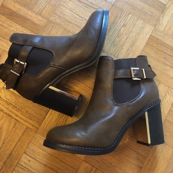 New look sales brown leather boots